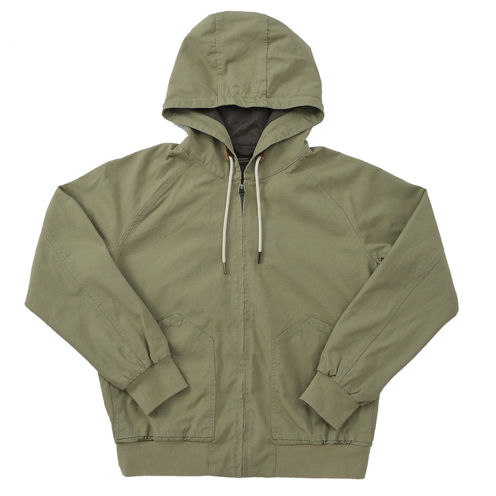 Zippered Cotton Hoodie