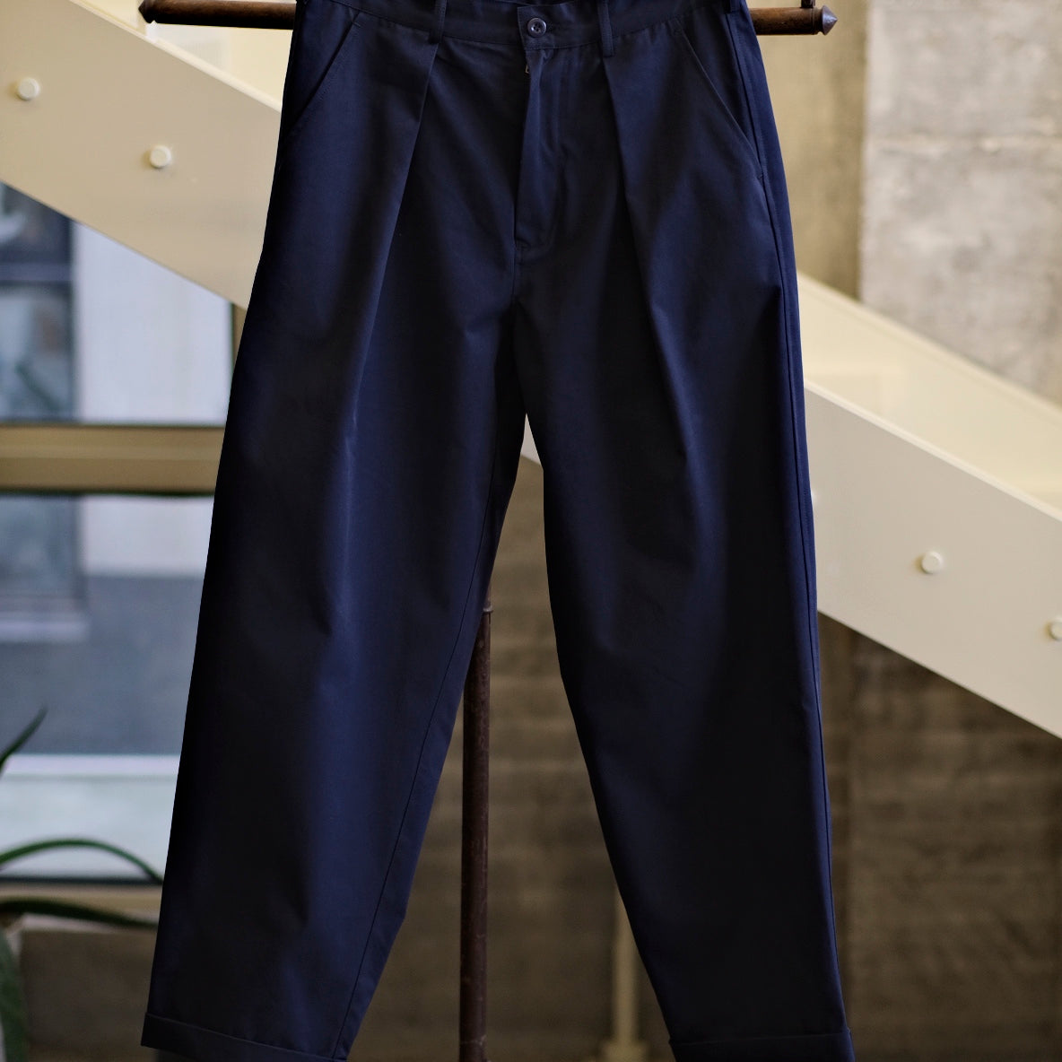 Labor Union New Cut Double Pleated Profile Micro Tapered Trousers