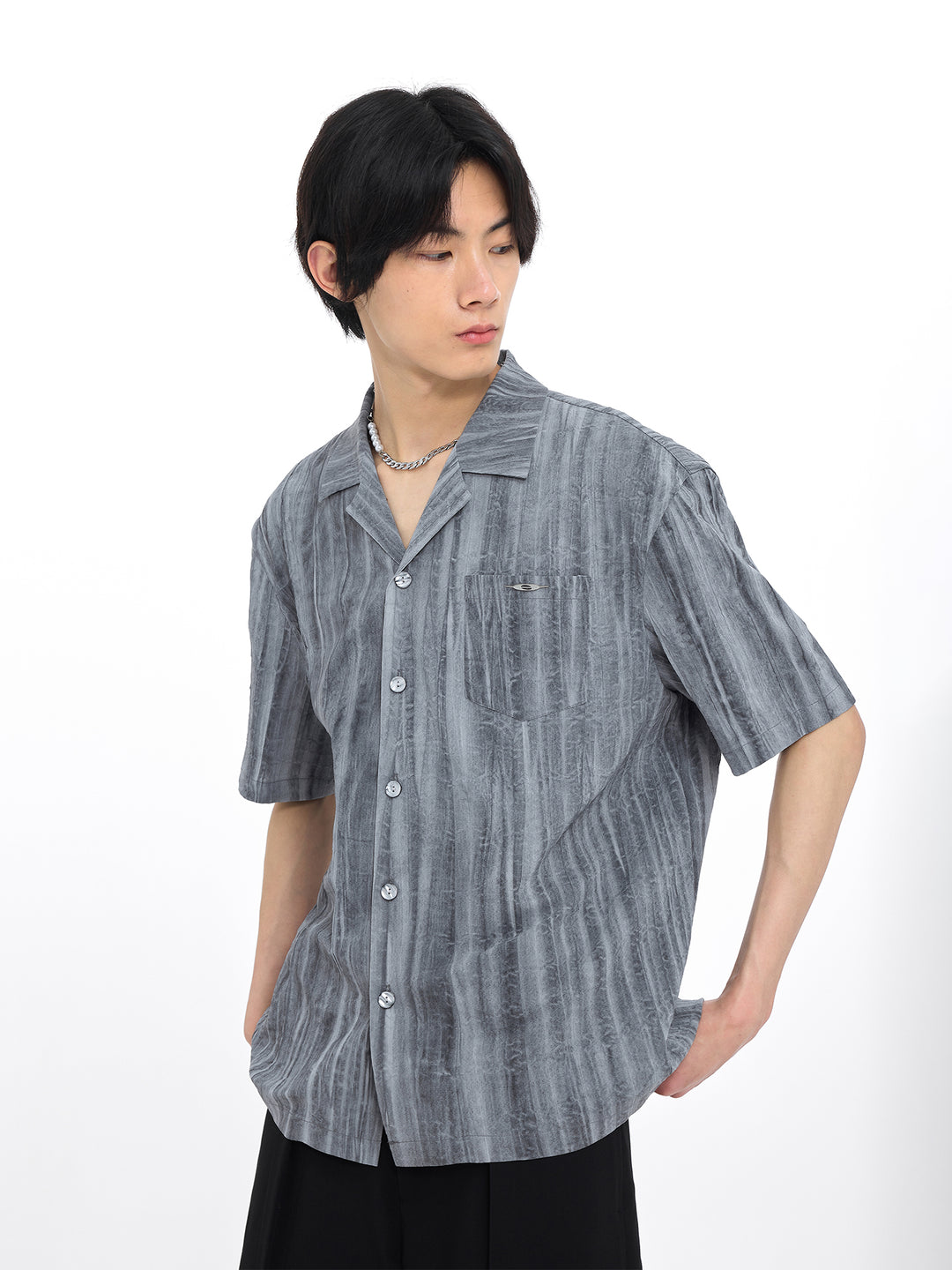 Cuban Collar Unisex Shirt