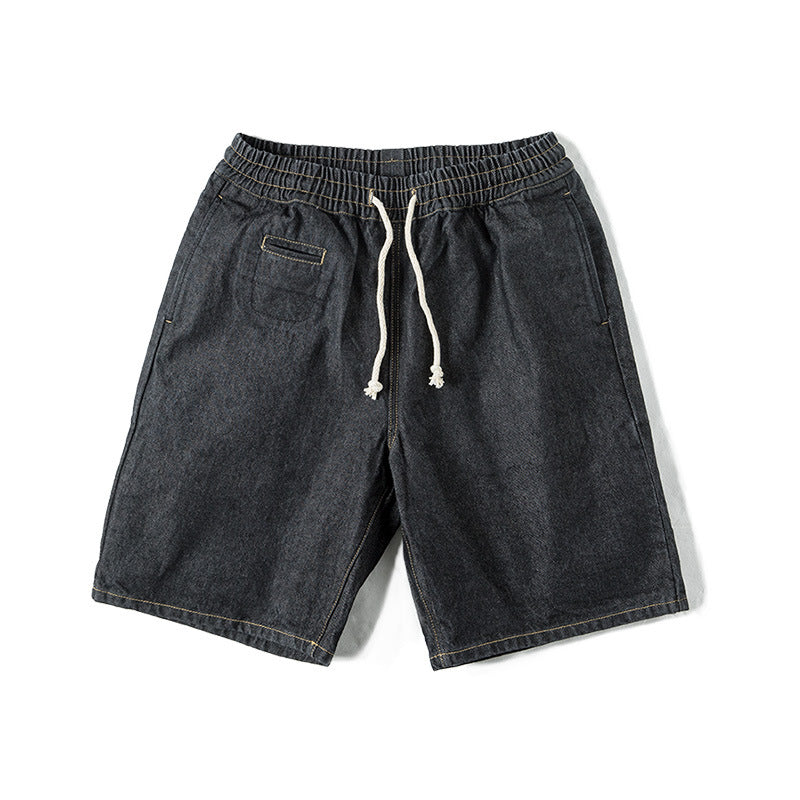 Washed Loose Denim Shorts