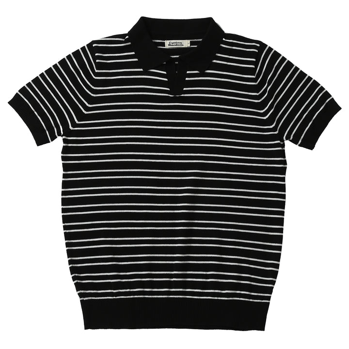 Striped Knit Polo