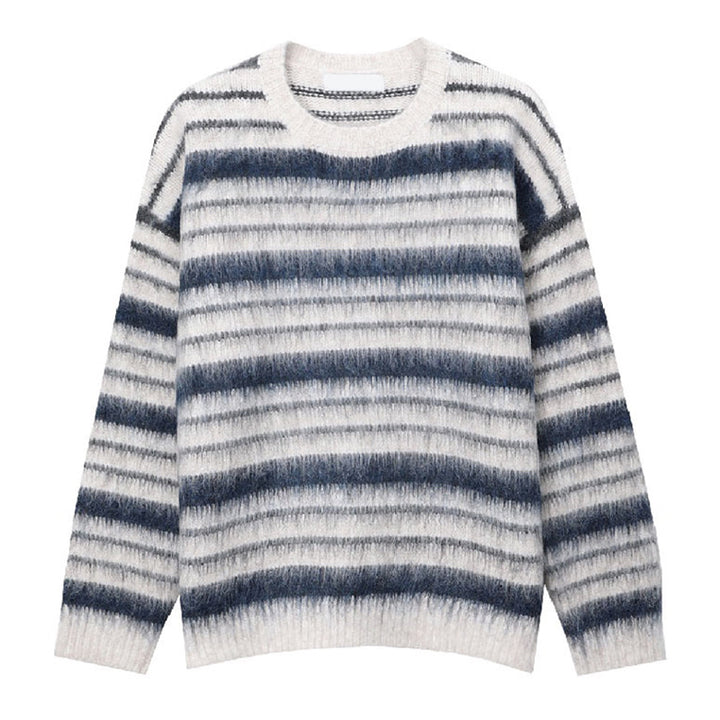 Irregular Striped Sweater