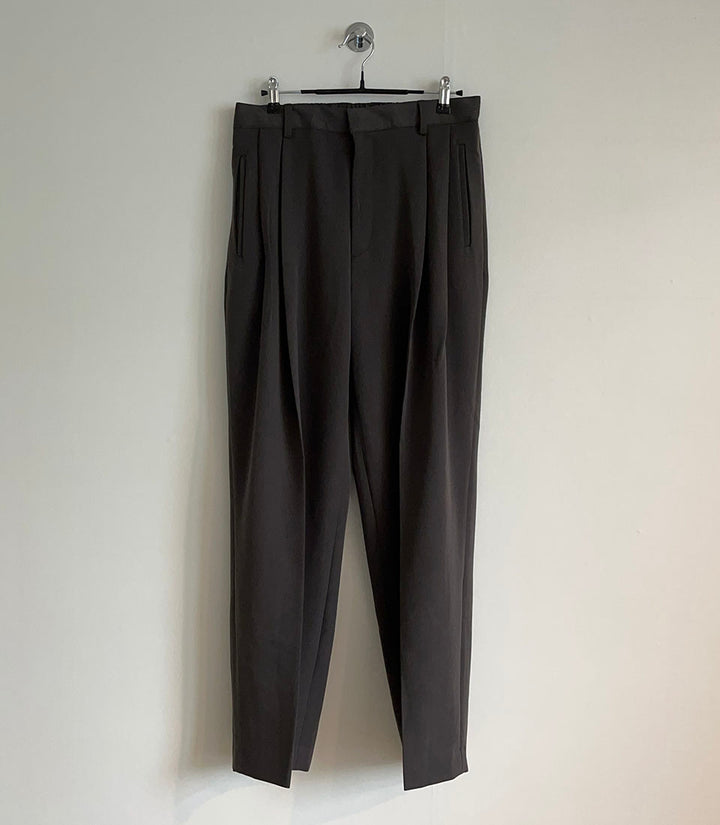 Pleated Wide-Leg Pants