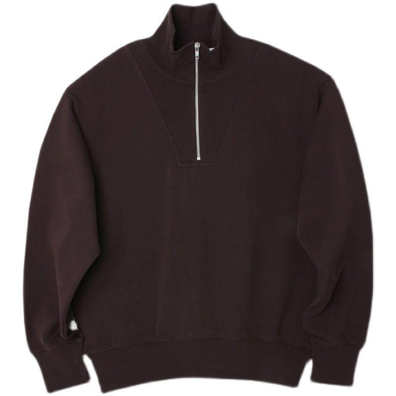 Zipper Lapel Pullover