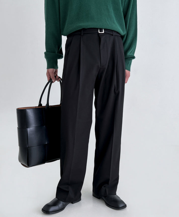 Wide-Leg Work Pants