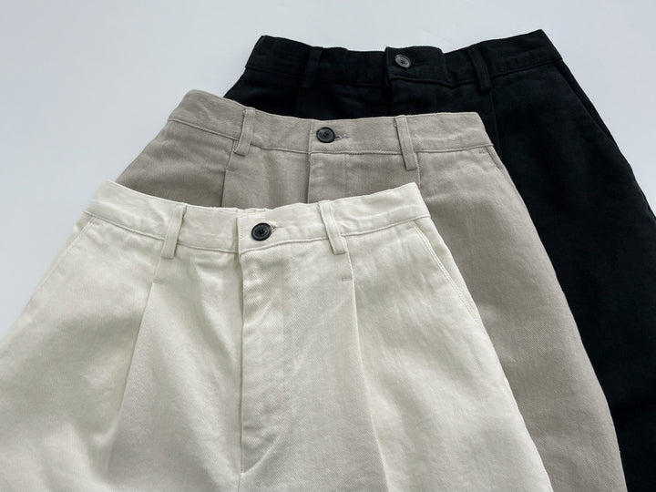 Cotton Twill Suit Shorts