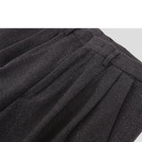 Vestito Exquisite Business Wool Piled Up Loose Straight Trousers