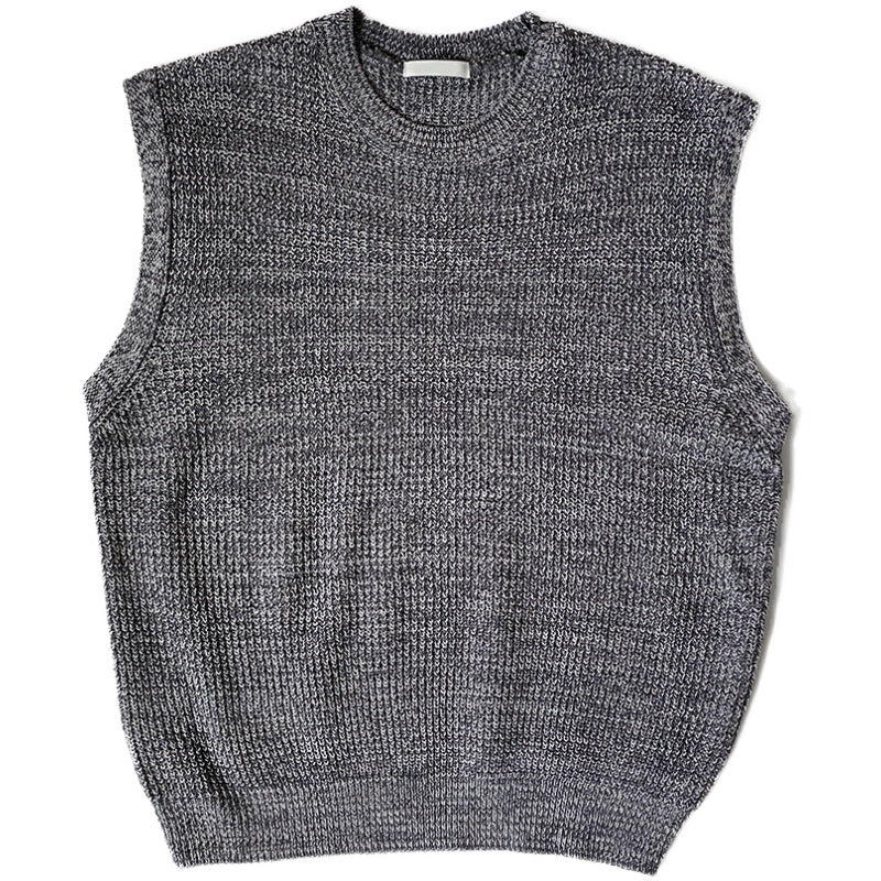 Wool Blend Sleeveless Vest