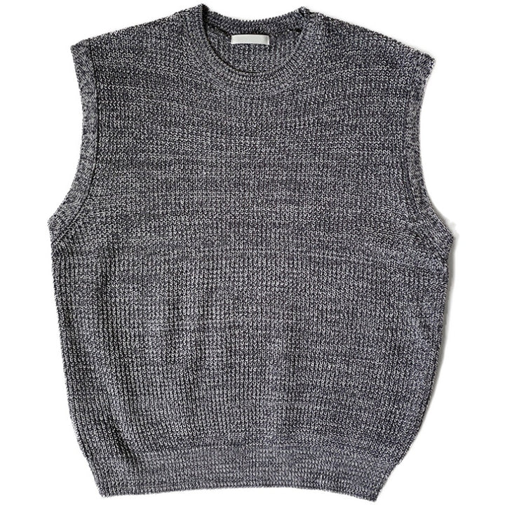 Wool Blend Sleeveless Vest