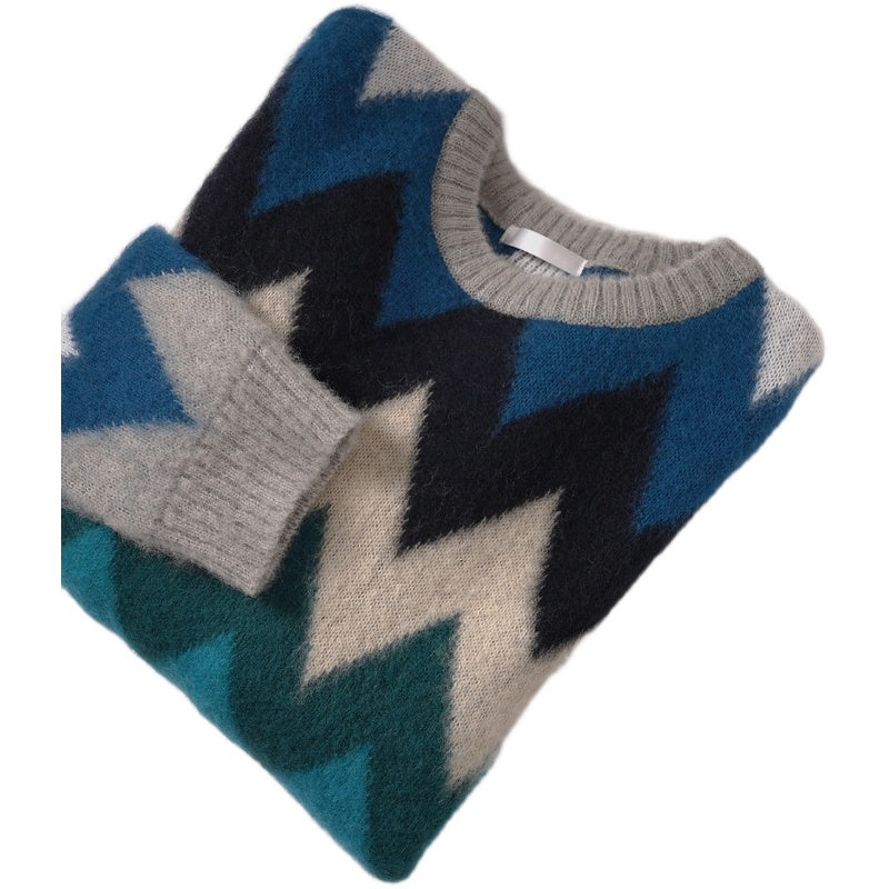 Color Wave Mohair Knit