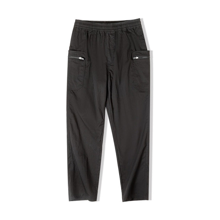 Mid-Waist Tapered Pants