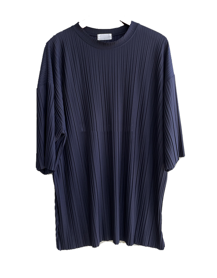 Pleated Striped Tee