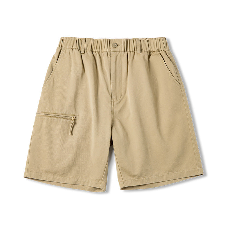 Washed Khaki Shorts