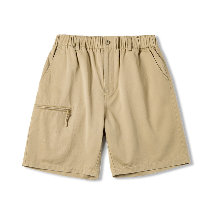 Washed Khaki Shorts