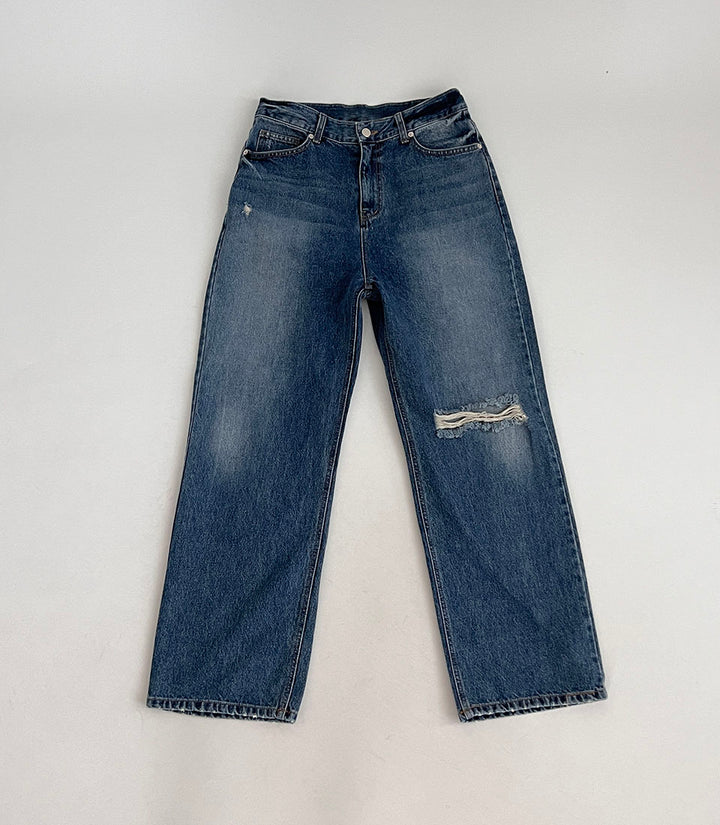 Ripped Cat Whisker Denim