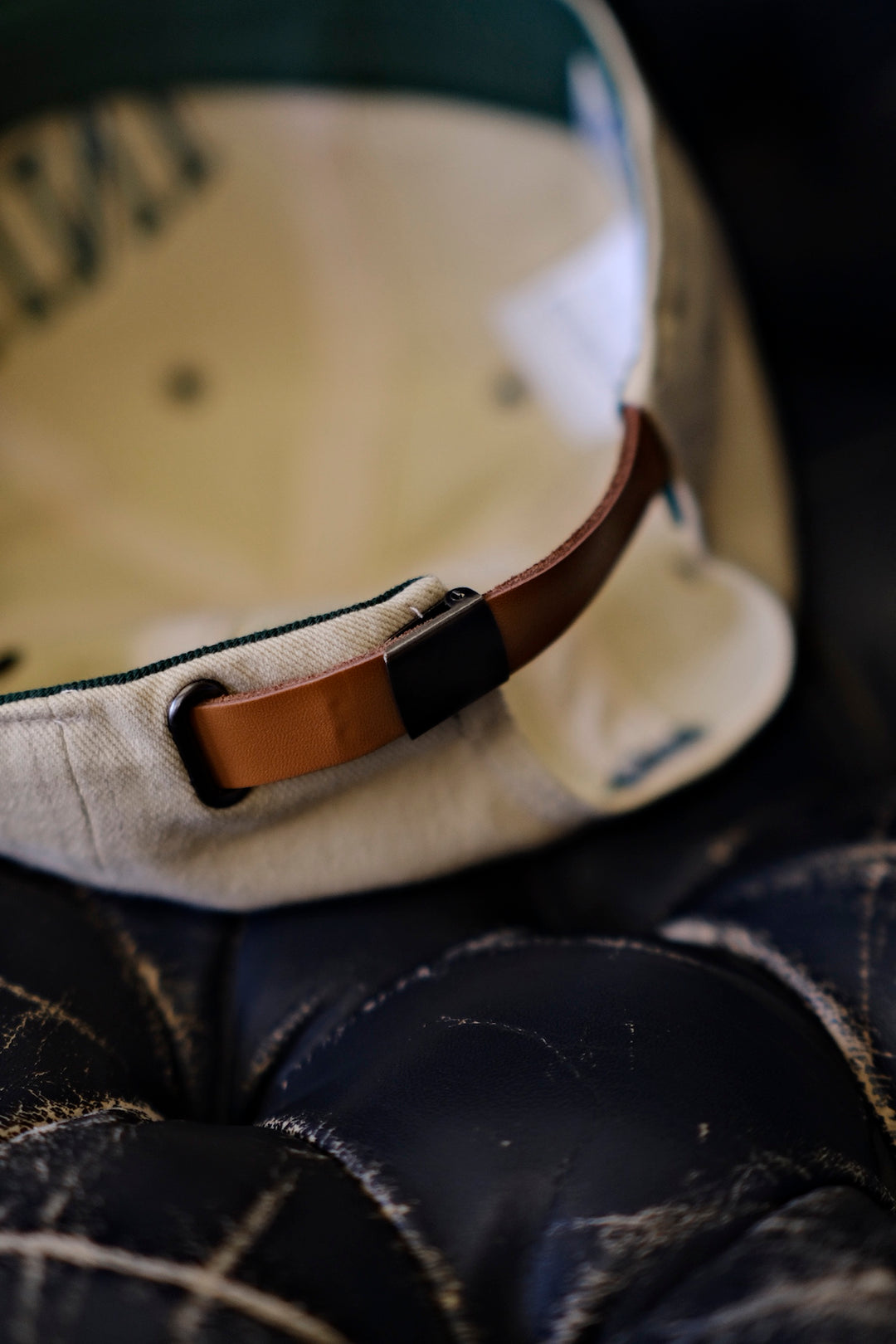 Leather Baseball Cap