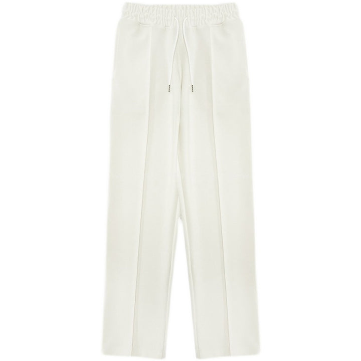 Sporty Elastic Waist Trousers