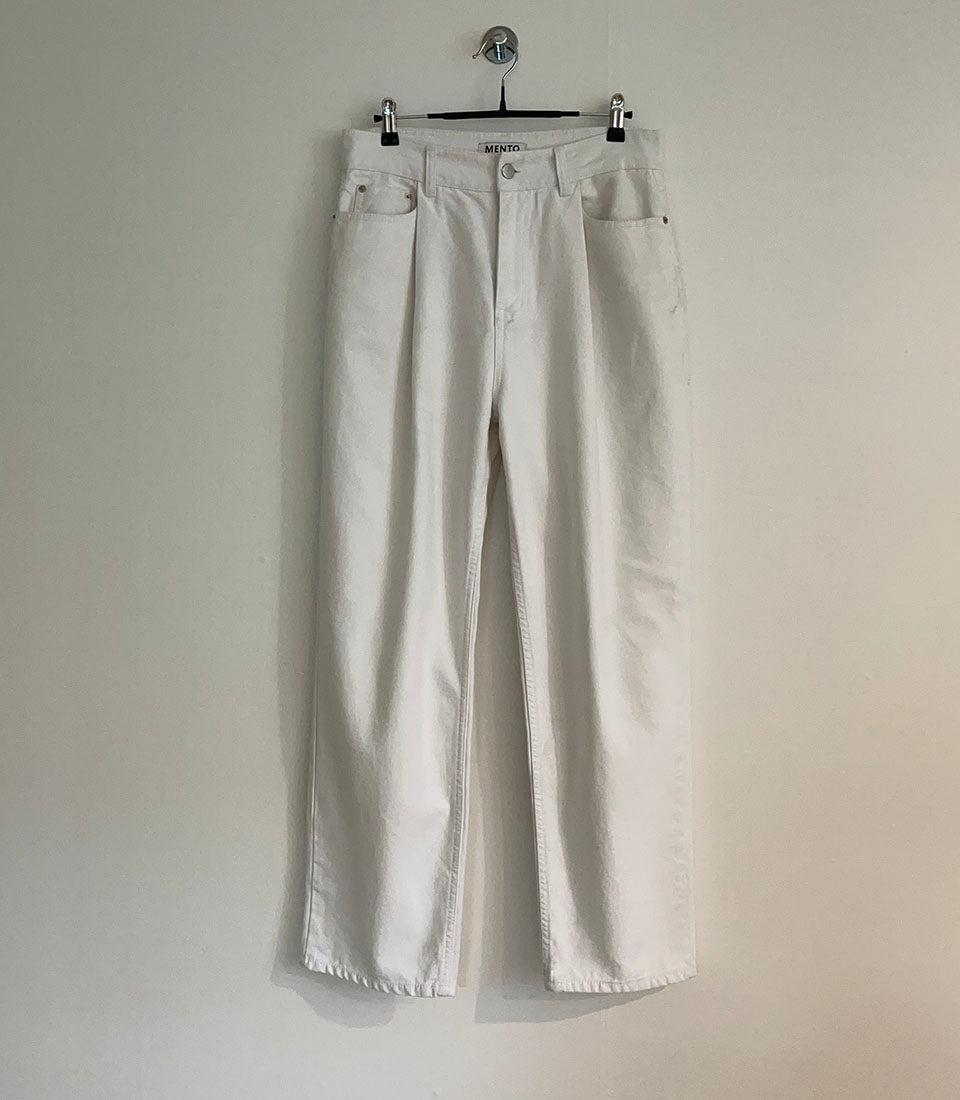 Black and White Cotton Trousers