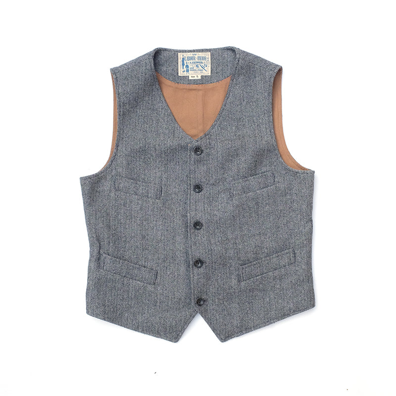 Herringbone Wool Vest