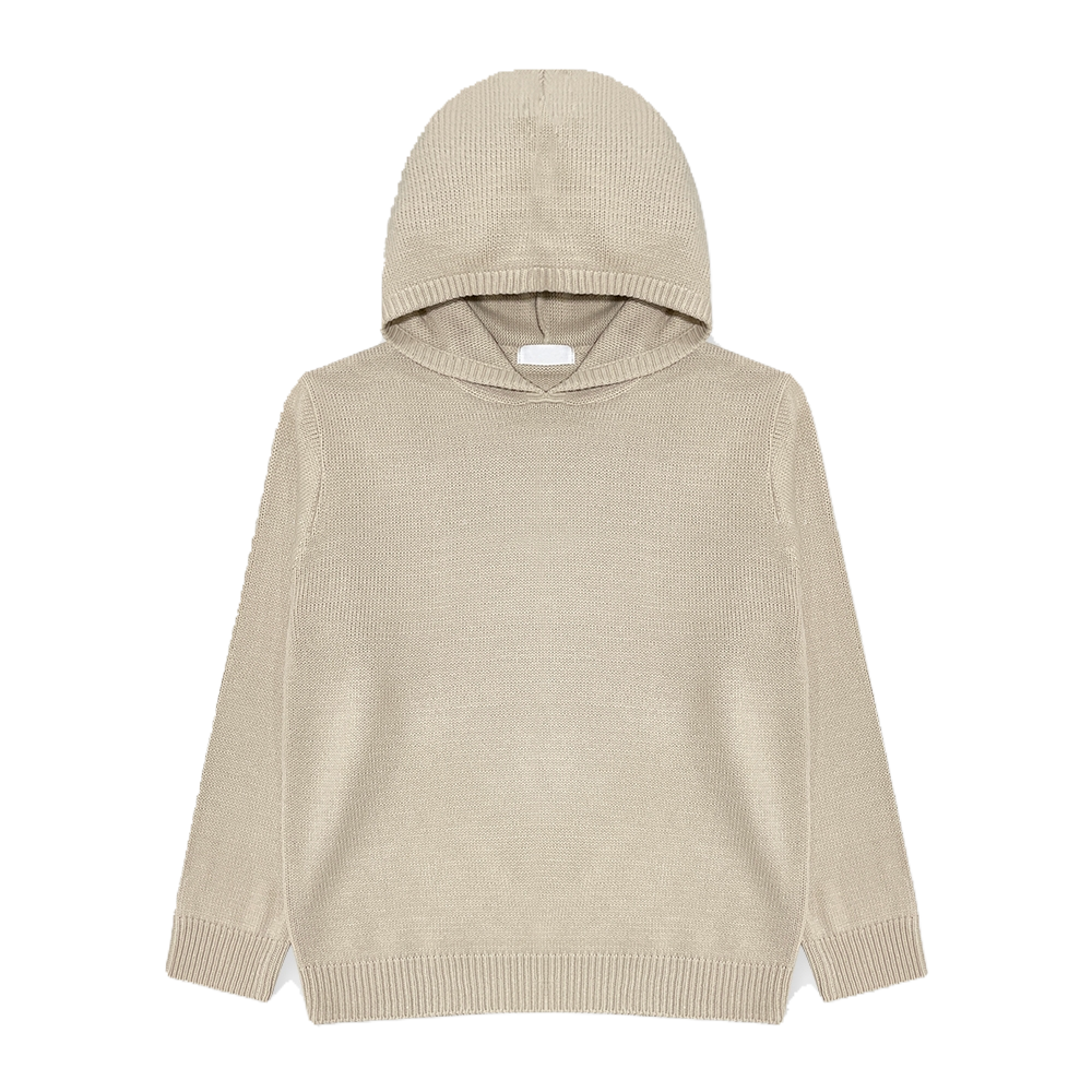 Hooded Drop Shoulder Knit