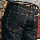 Ami Khaki Red Ear Slim Straight Jeans - 710 High Waist