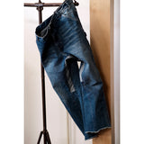 Labor Union Vintage Wash Distressed Micro Horn Jeans