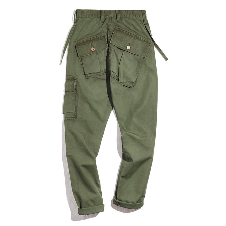 Army Green Slim-Fit Pants