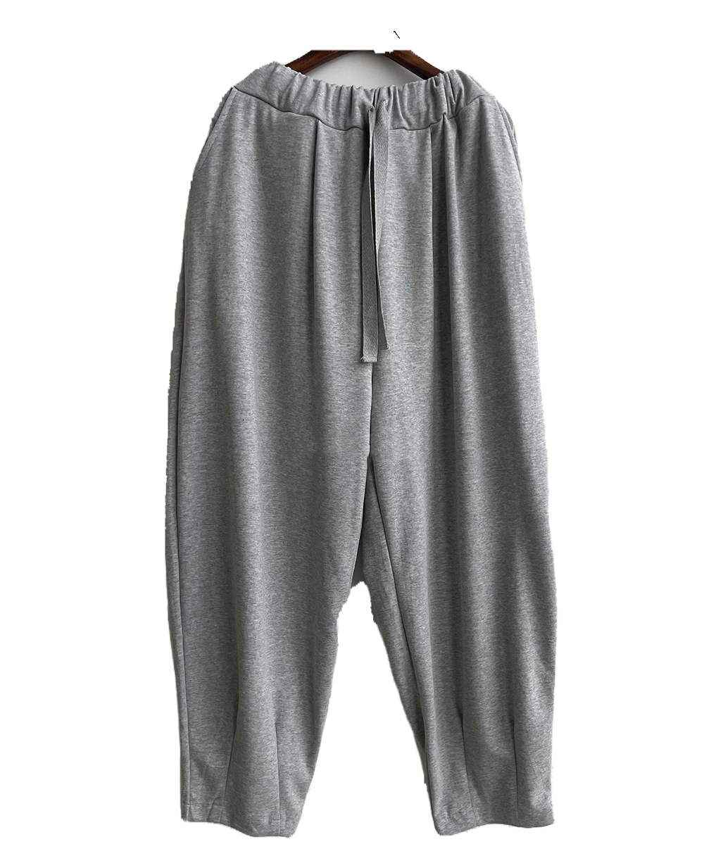 Gray Drape Trousers