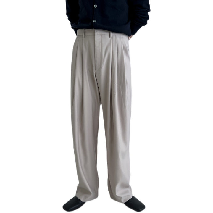 Wide-Leg Casual Trousers