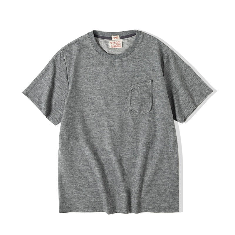 Shoulder Gray T-Shirt