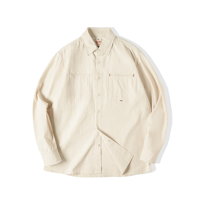 Lapel Long-Sleeved Shirt