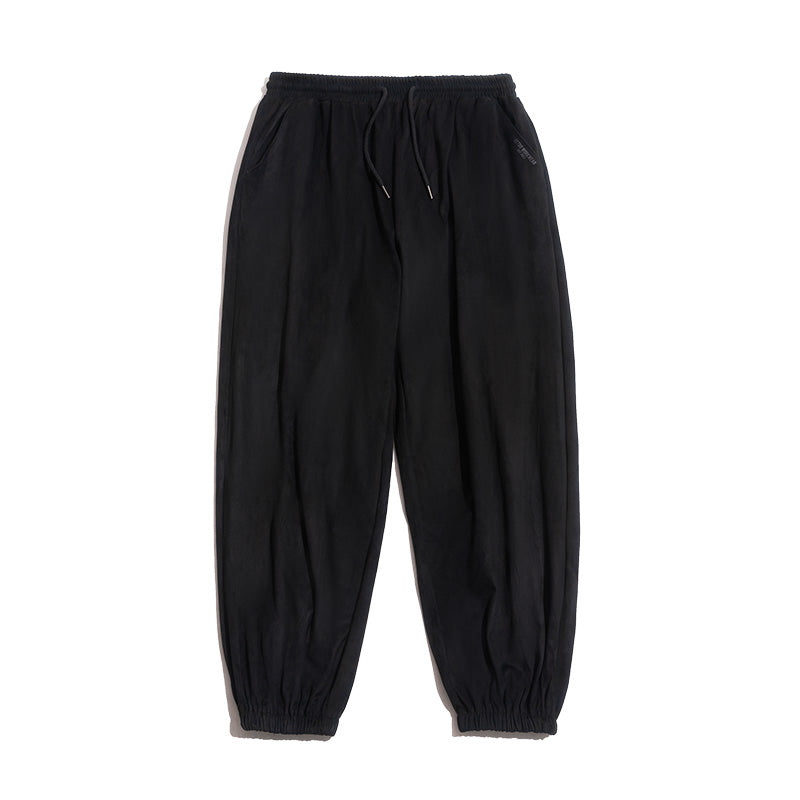 Suede Drape Trousers