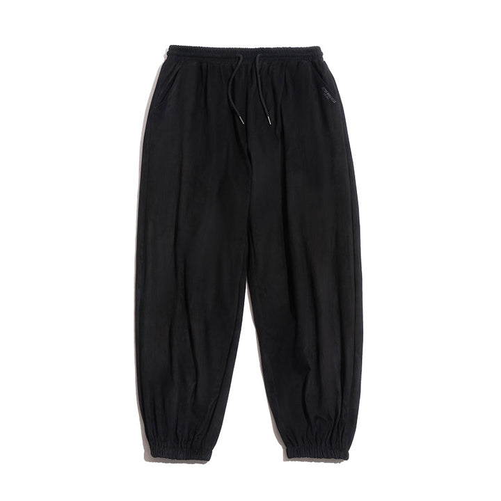 Suede Drape Trousers