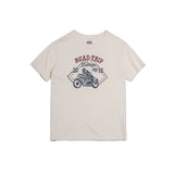 Bottoming Round Neck Motorcycle Printed T-shirt