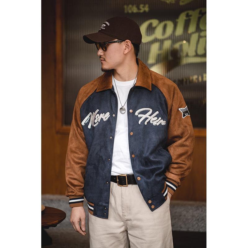 Lapel Baseball Jacket