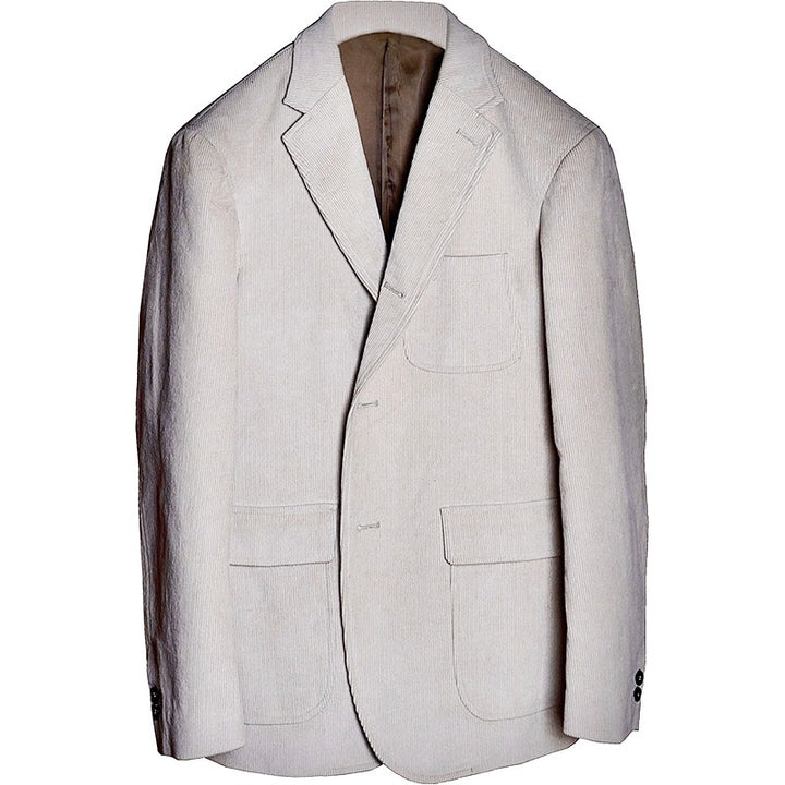 Retro Corduroy Single-breasted Suit