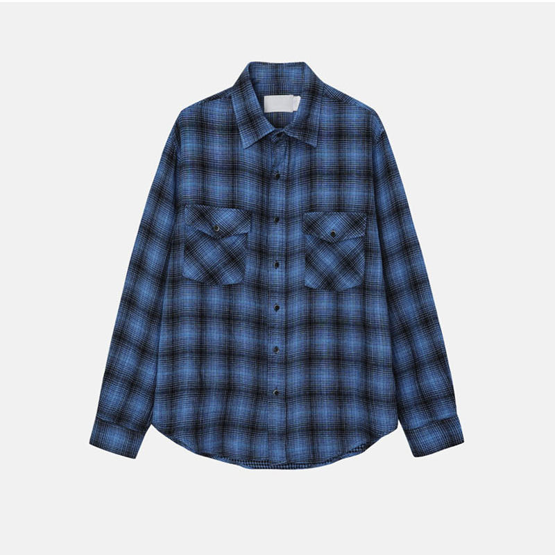 Plaid Contrast Shirt