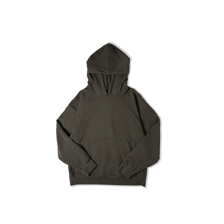 High Collar Zip Hoodie