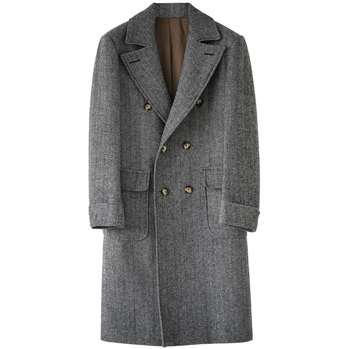 Tweed Herringbone Coat