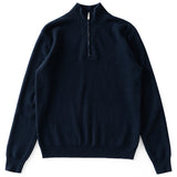 Gentleman's Wool Half High Collar Zipper Pullover Sweater