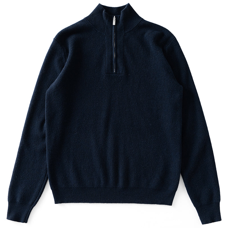 Wool Half Collar Pullover