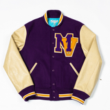 Retro Ivy Labor Union Baseball Jacket with Embroidered Letters