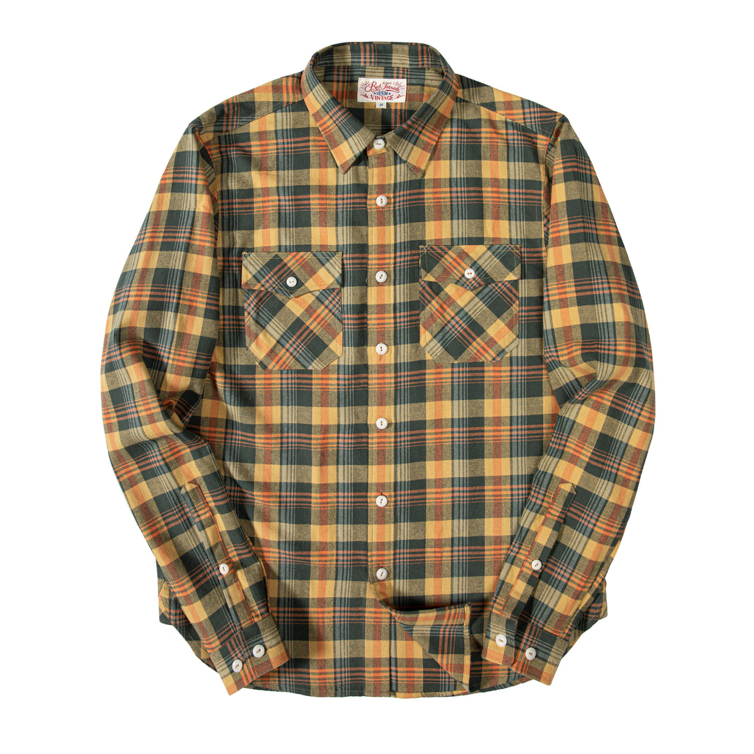 Plaid Brushed Cotton Shirt