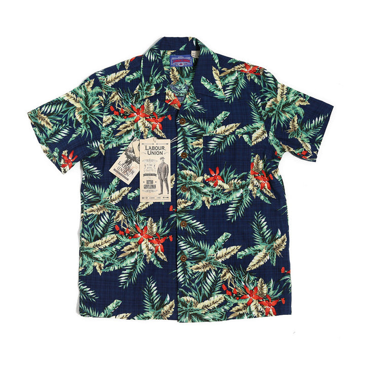 Bamboo Print Hawaiian Shirt