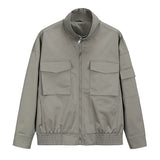 Korean Style Trend Tooling Zipper Jacket