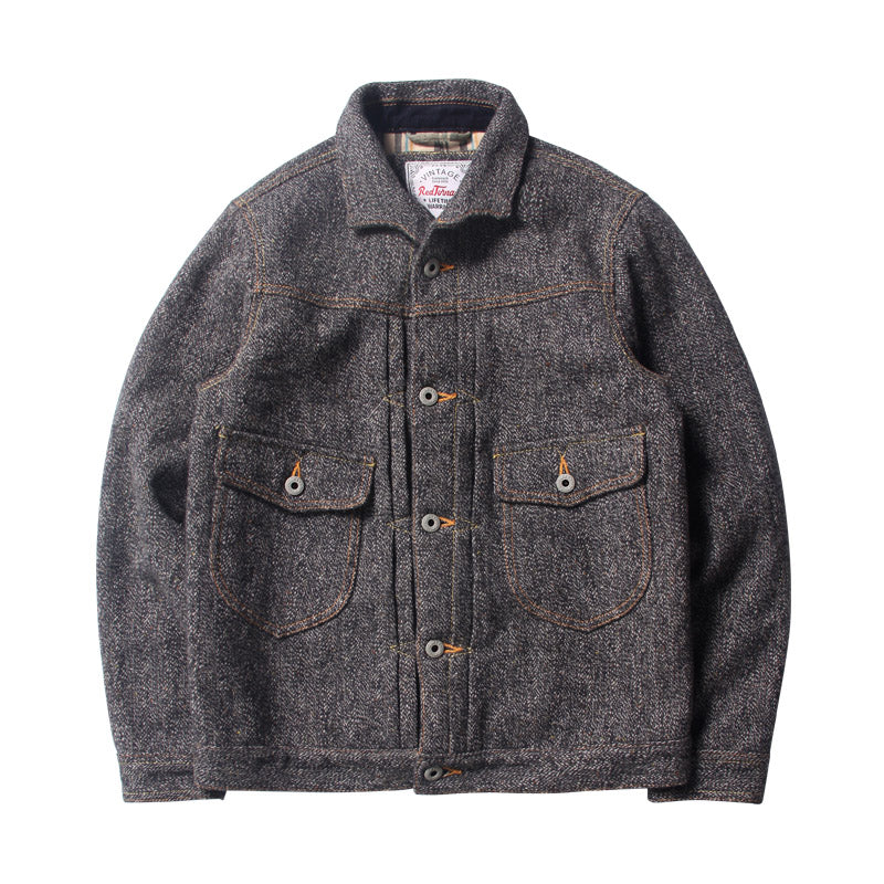 Wool Blend Tweed Jacket