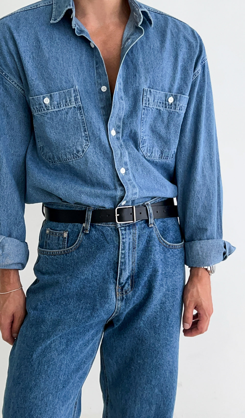 Denim Multi-Pocket Shirt