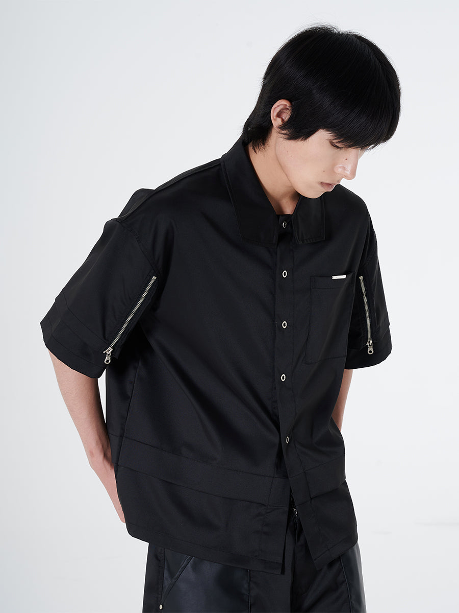 Double-Zip Polo Shirt