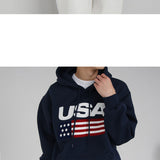 Embroidered Hooded Sweater Men's Winter Sports Jacket
