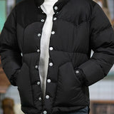 American Retro White Duck Down Thickened Down Jacket